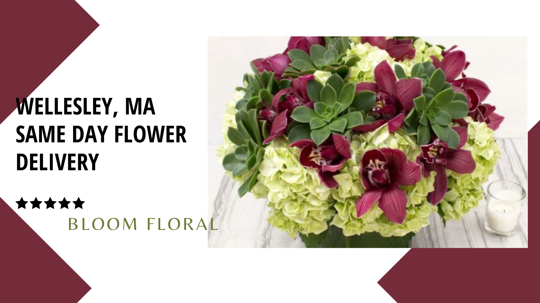 Best Same Day Flower Delivery to Wellesley, MA Bloom Floral Shop Chicago
