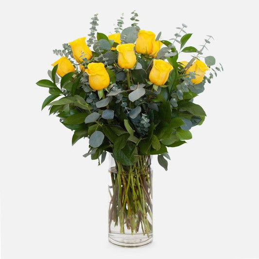 Mom's Yellow Roses - www.bloomfloralshop.com